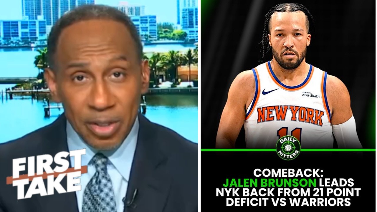 FIRST TAKE | I'm sick about NY Knicks! - Stephen A. on Knicks edge Warriors after 21-point deficit