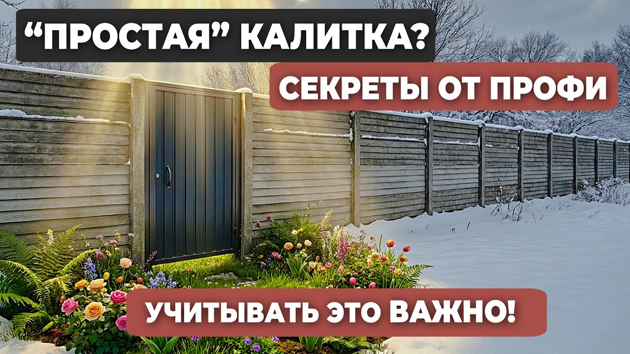 Как должна выглядеть идеальная калитка? Интеграция в еврозабор и скрытые детали монтажа.