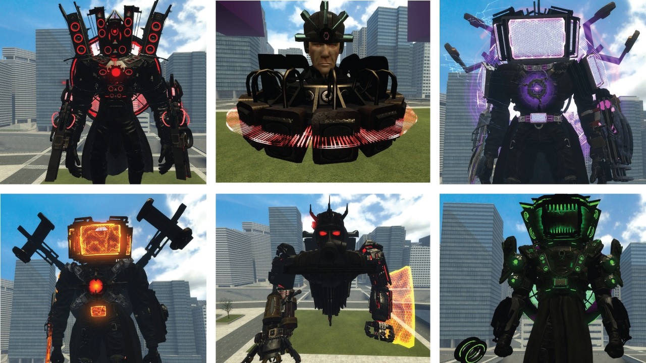 AstroAstro hydra titan vs All Titan tvman , titan cameraman, titan speakerman ! Garry's mod