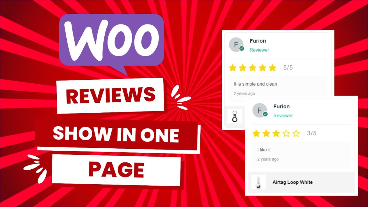 How to display woocommerce all product reviews on the homepage or spacitic page in wordpress
