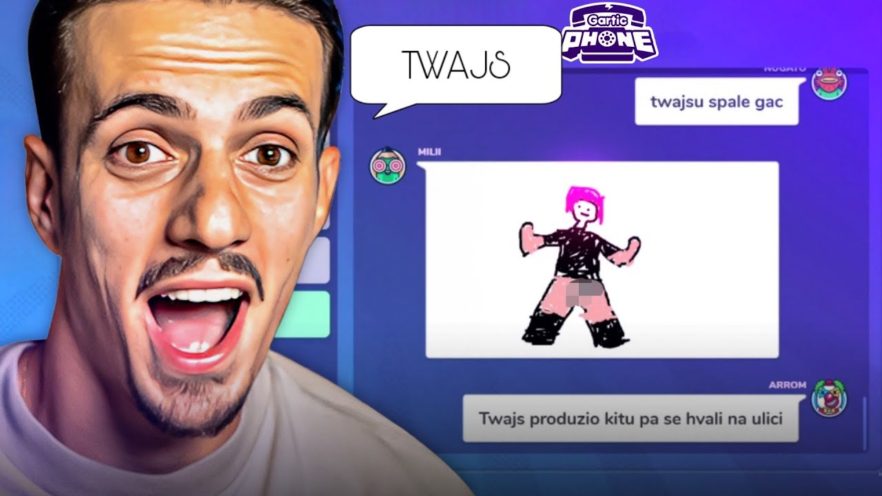 NUGATO I EKIPA IGRAJU GARTIC PHONE!*smiješno*