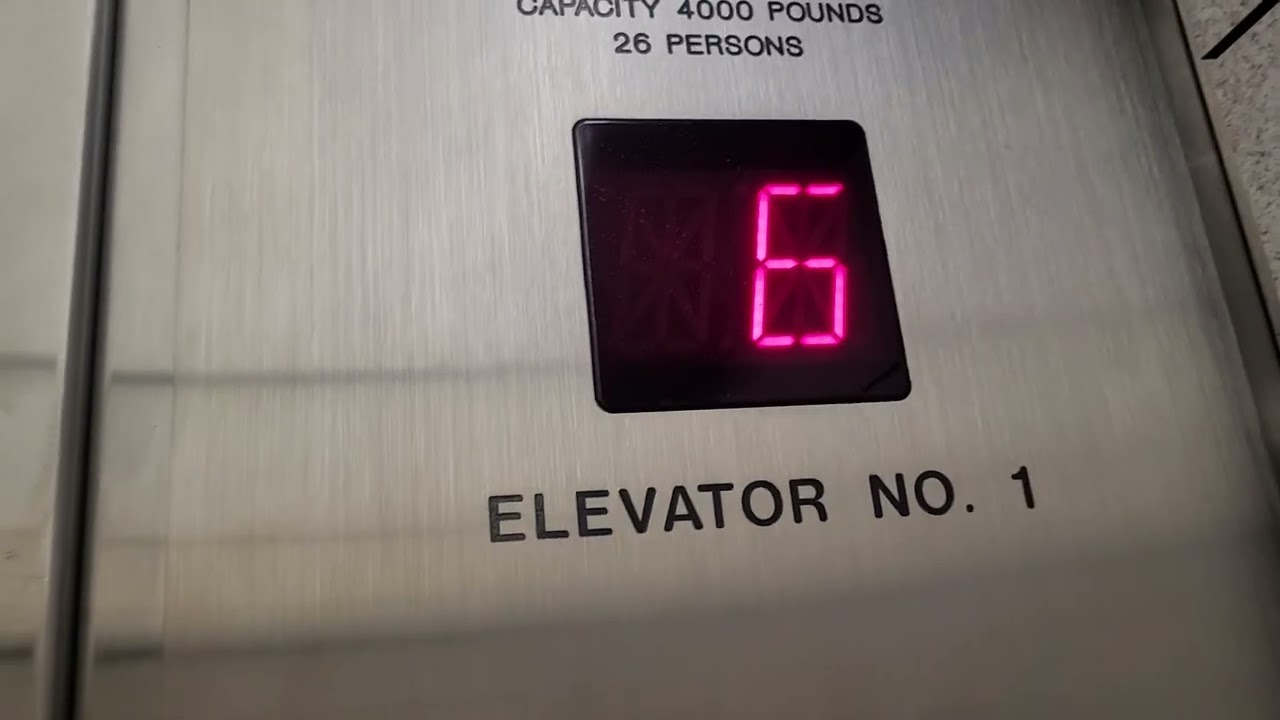 Otis traction, Orange Elevators, Highland Hospital, Rochester NY.