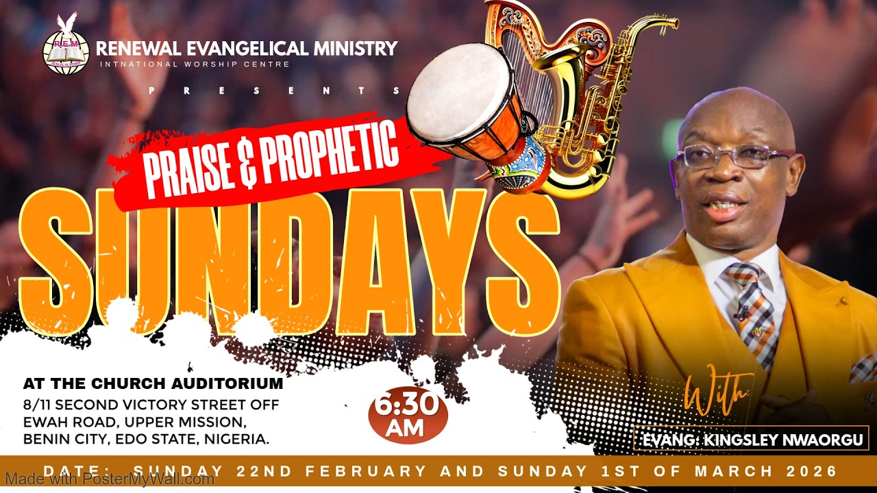SUNDAY  SERVICE || WITH EVANG. KINGSLEY NWAORGU || 8|03|2026