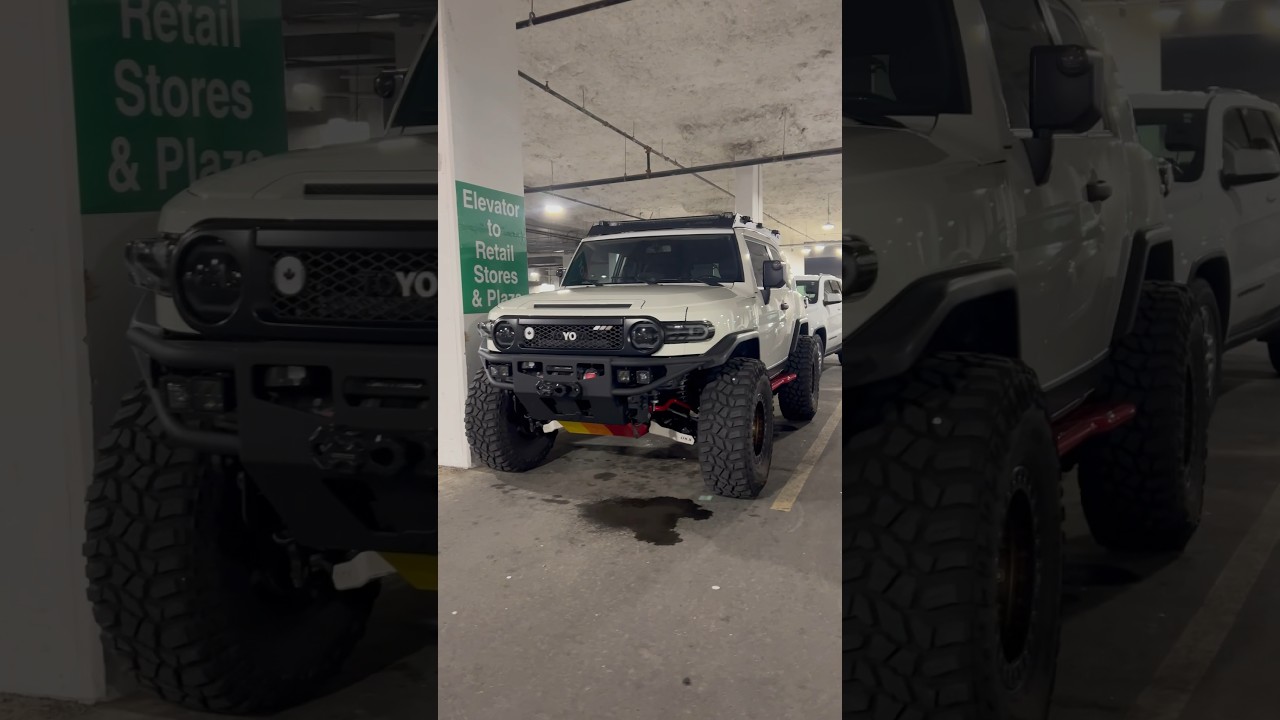 All I have is parking lot content.😂 #fj #explore #fjcruiser #4x4