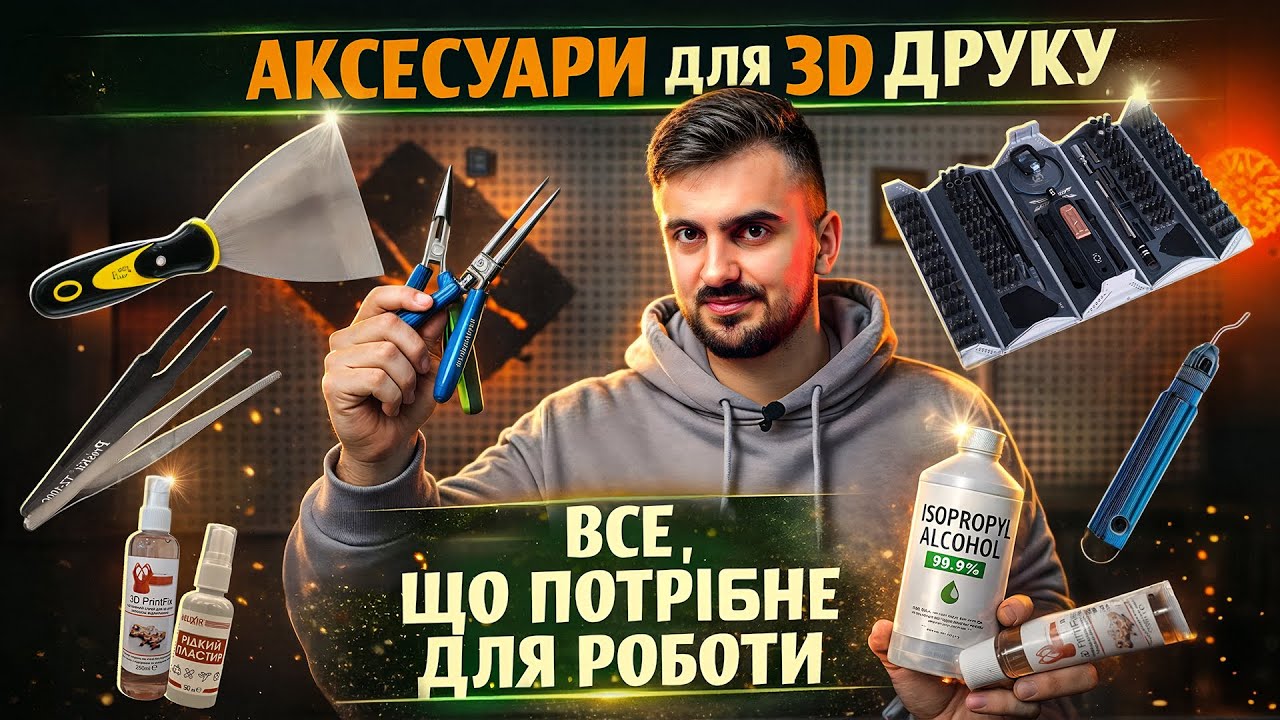 ТОП інструментів для 3D-друку: мінімум для комфортної роботи
