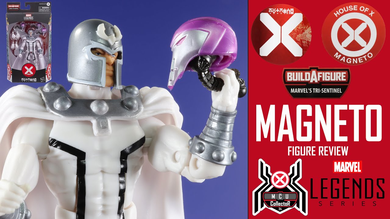 Marvel Legends Xmen MAGNETO House of X Tri Sentinel BAF Wave Review