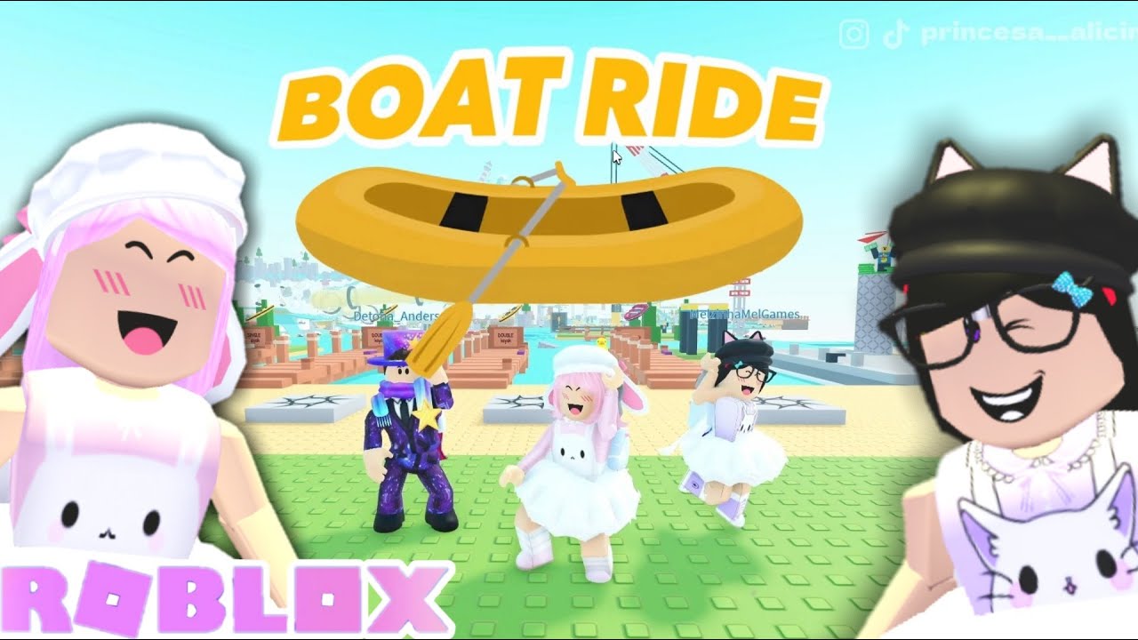 🛶 Capotamos Barquinhos no Rio Maluco (Boat Ride Roblox)