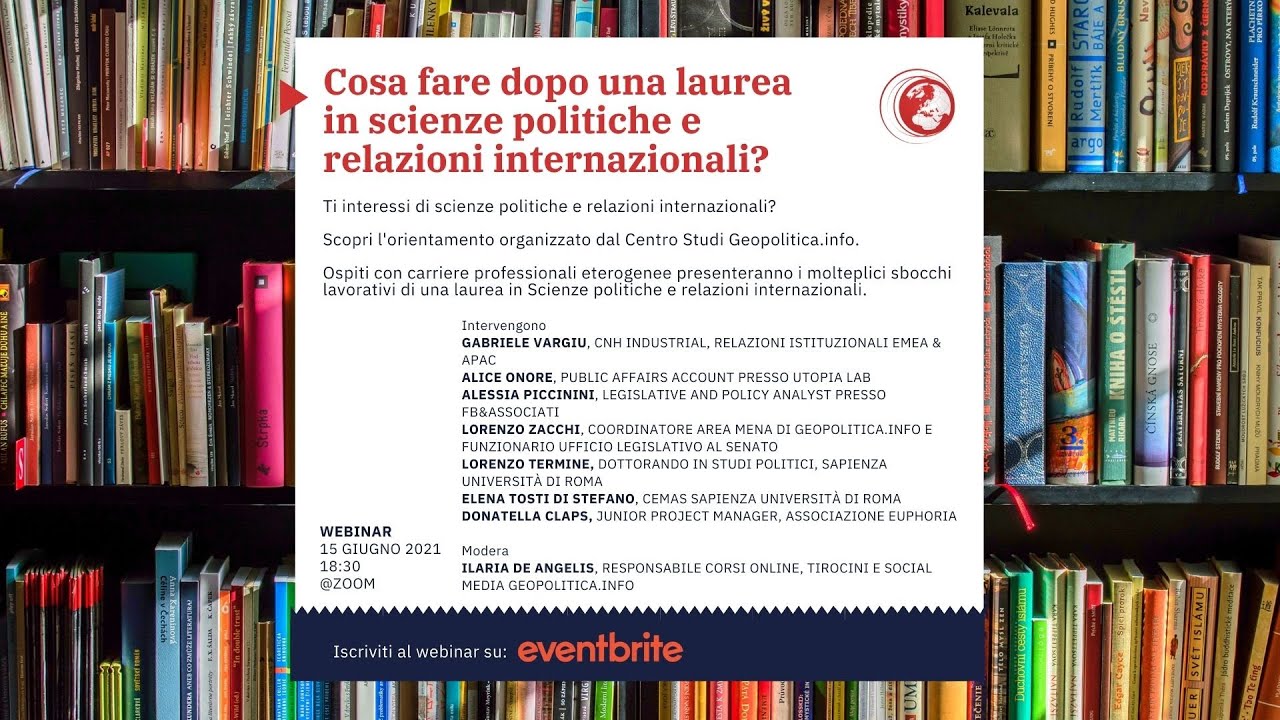 Cosa fare dopo una laurea in scienze politiche e relazioni internazionali?