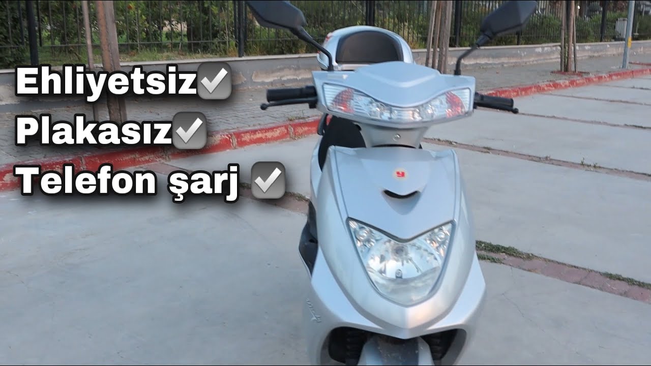 EHLİYET-PLAKA İSTEMEYEN TELEFON ŞARJ EDEN MOTORSİKLET! (Yuki Windy)