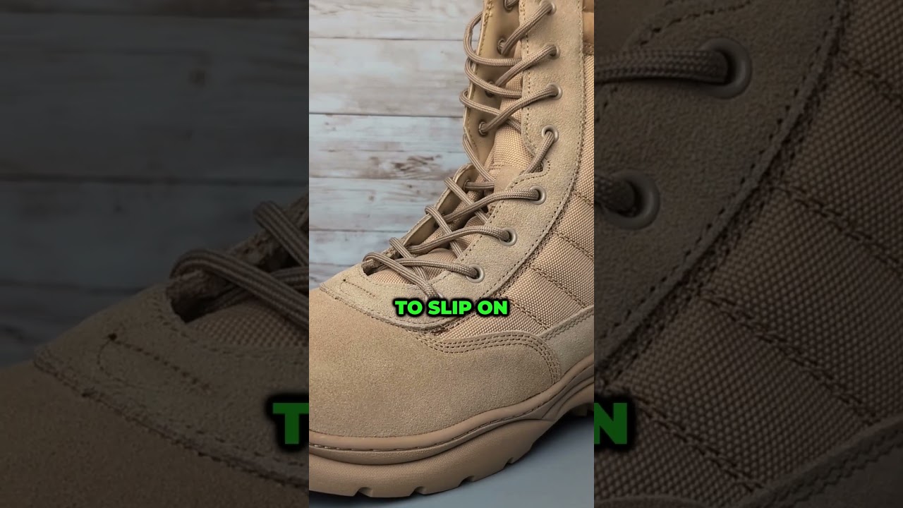 Side Zipper Combat Boots for Work & Outdoor Use!