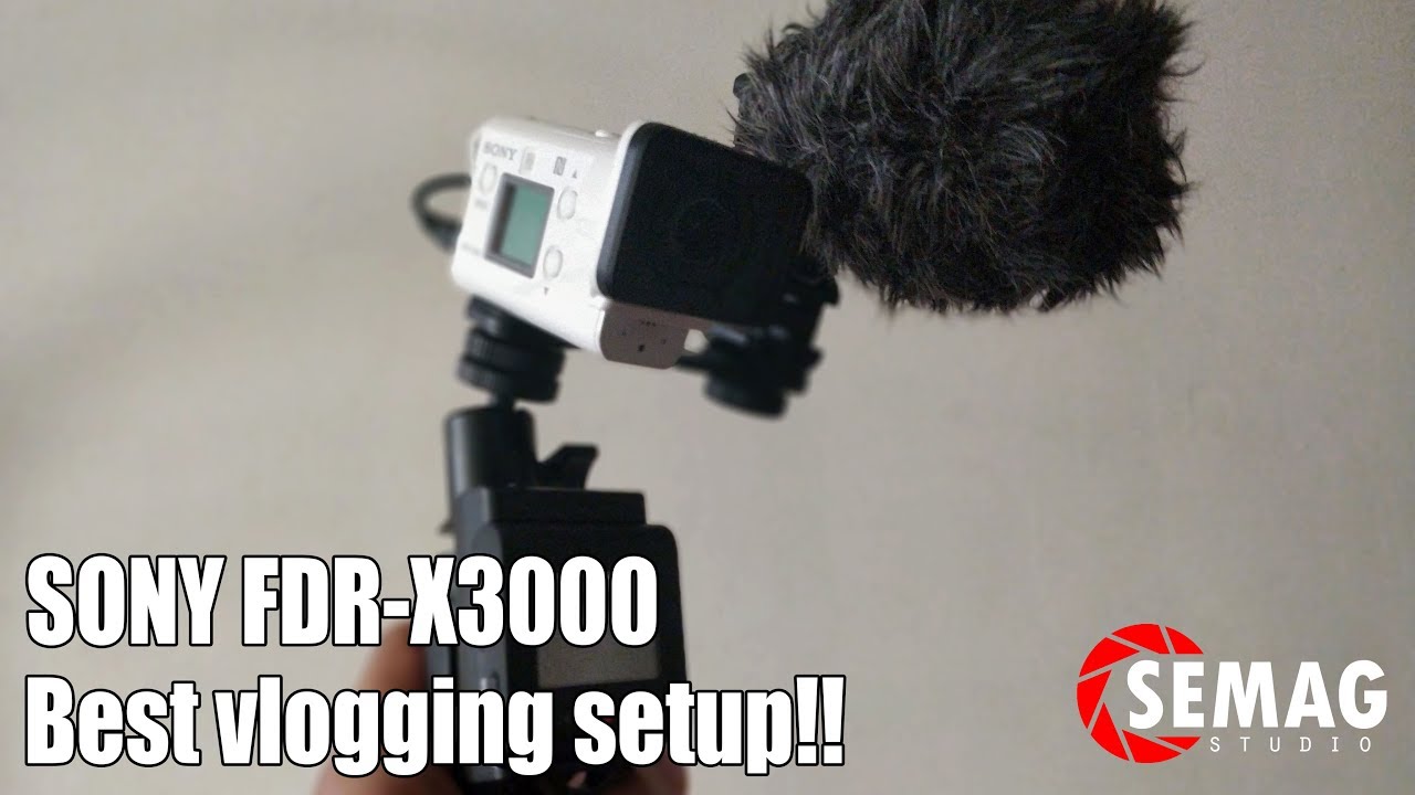 Best vlogging setup!  Sony FDR X3000