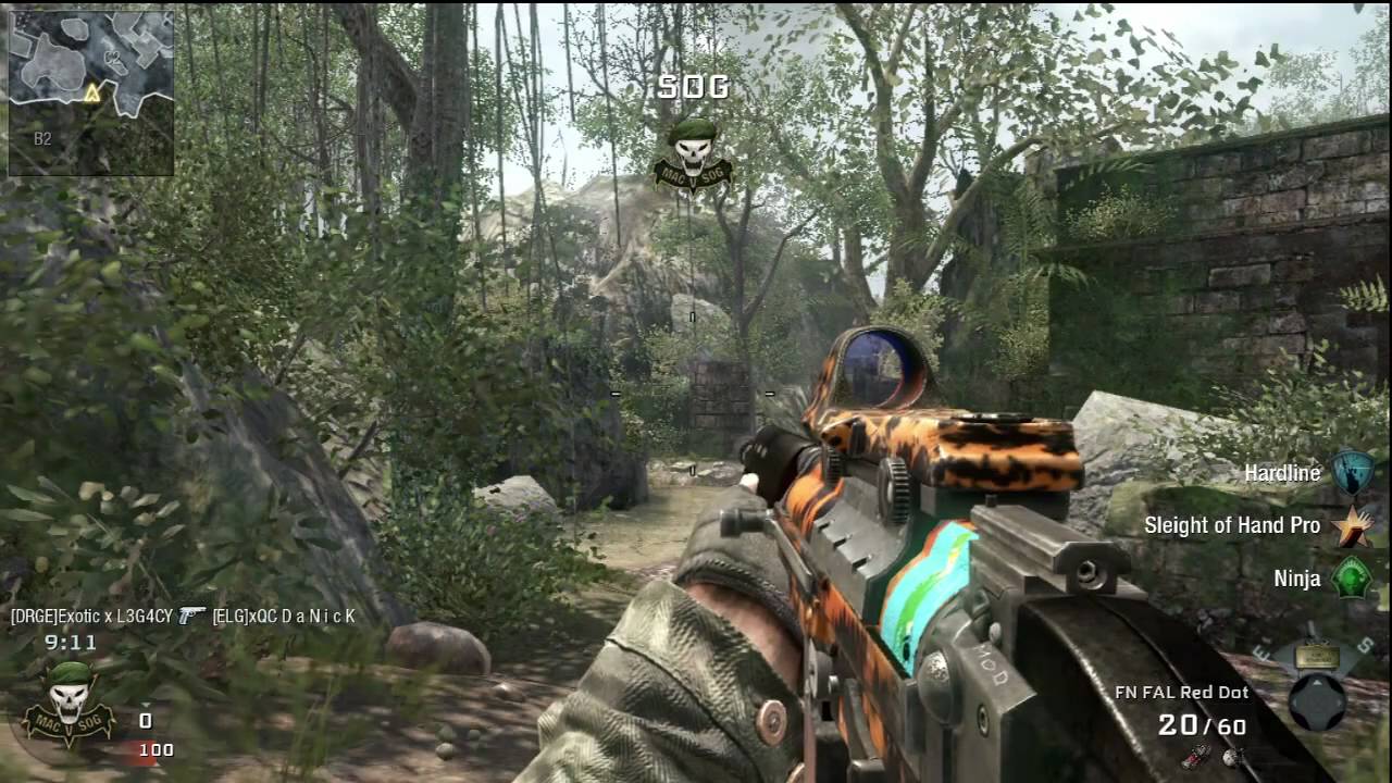 Black Ops Rapid Fire Mod Gameplay- FN FAL