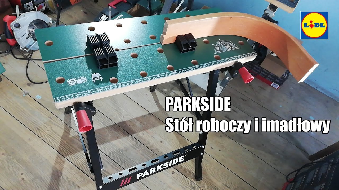 PARKSIDE stół roboczy składany, mobilny i lekki do pracy stacjonarnej i w terenie