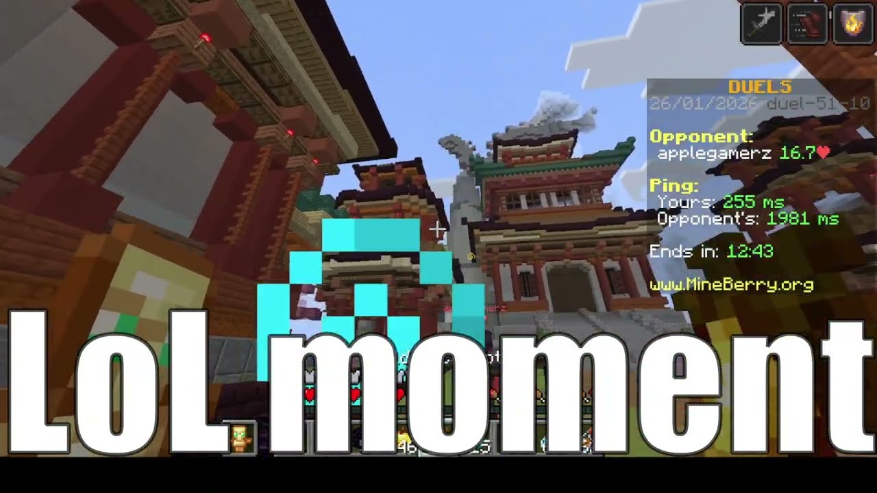 End crystal PvP in Minecraft