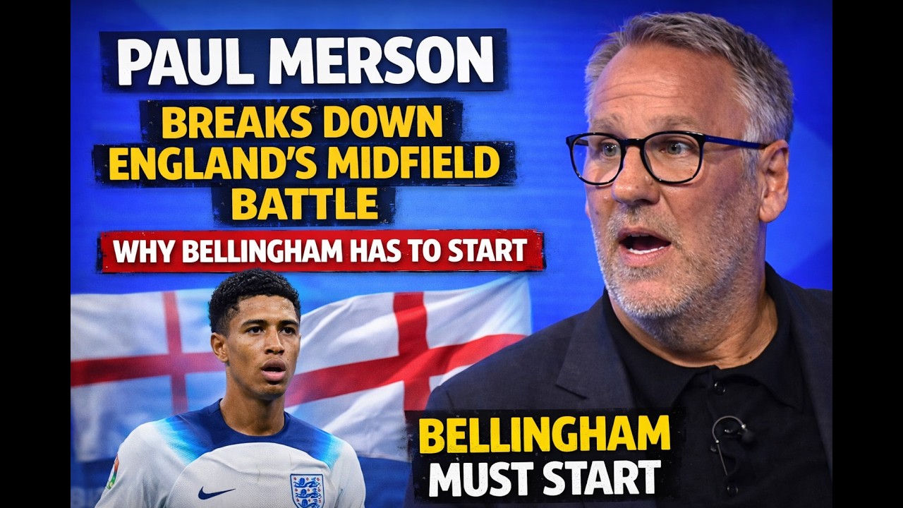 Paul Merson Breaks Down England’s Midfield Battle — Why Jude Bellingham Has to Start