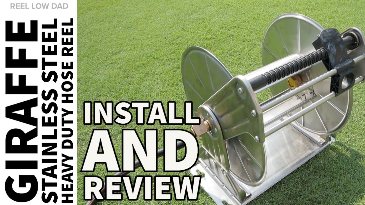 Hose Reel Installation Setup and Review // Giraffe Stainless Steel Heavy Duty Hose Reel