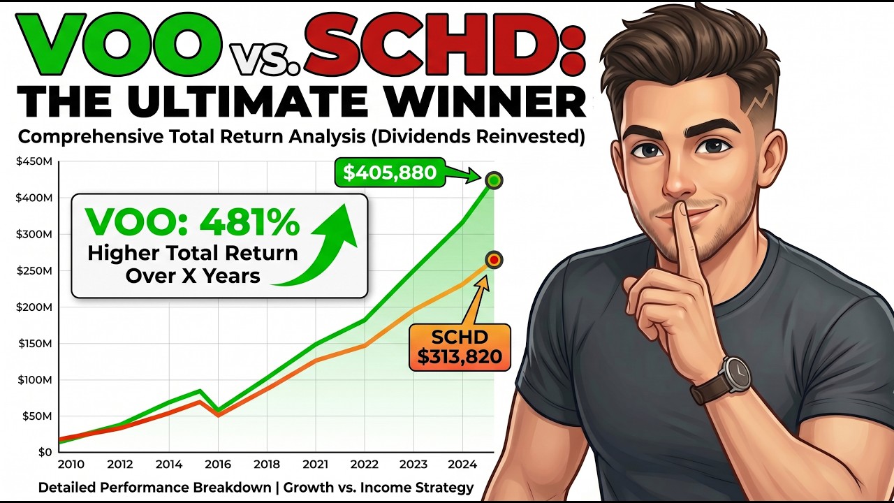 Что если инвестировать $100 000 в VOO против SCHD? (Шокирующий результат)