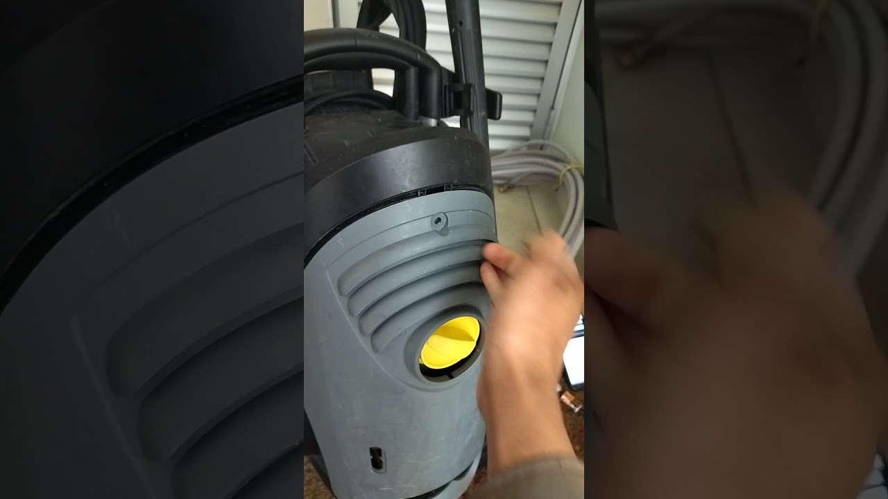 Como colocar &oacute;leo lubrificante na lavadora Karcher comercial HD 6/15 C