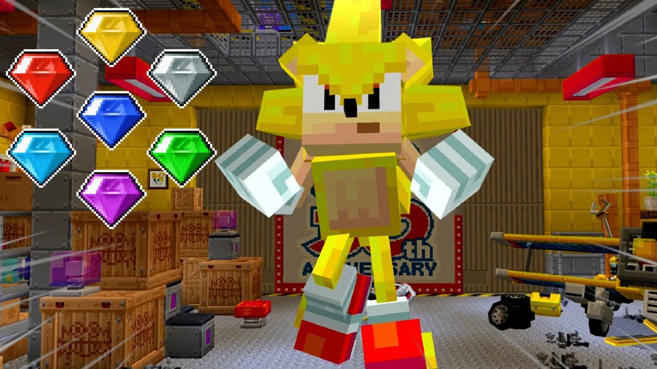 Sonic Minecraft DLC: All Chaos Emerald Locations & Super Sonic