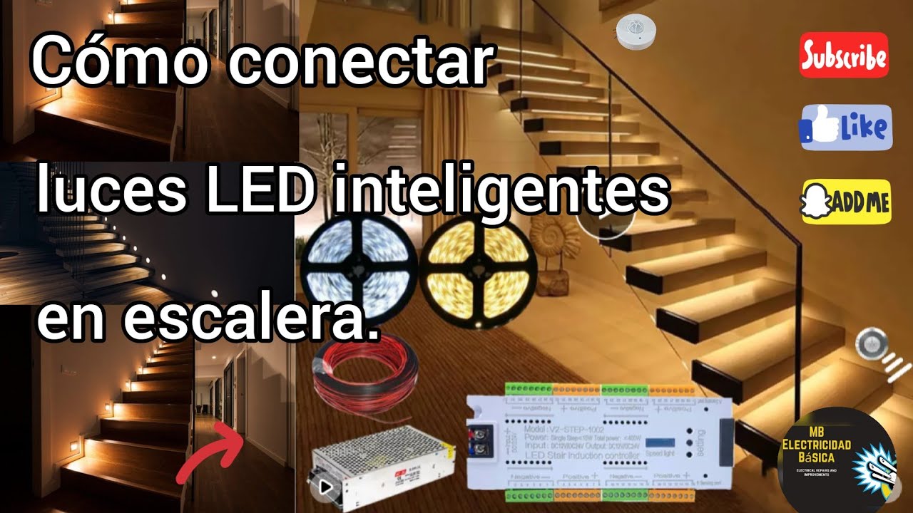 Cómo conectar LUCES INTELIGENTES LED en escaleras.