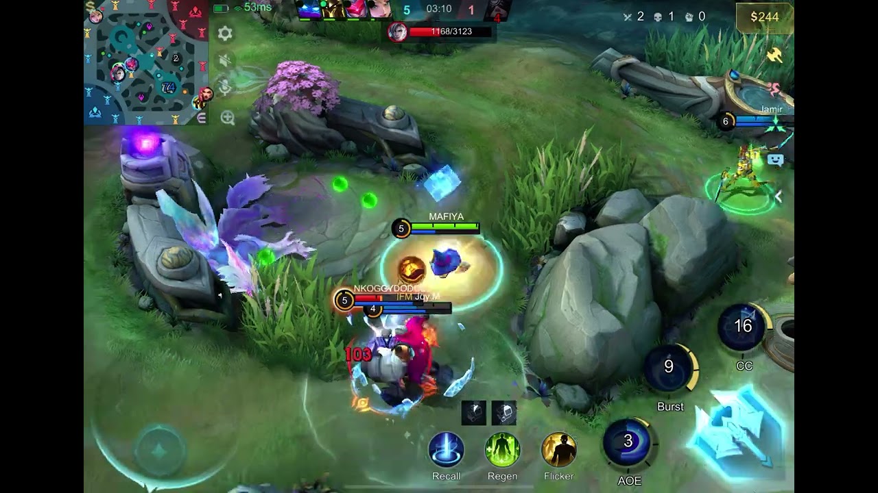 Cyclops Play || Mlbb || Double kill + MVP