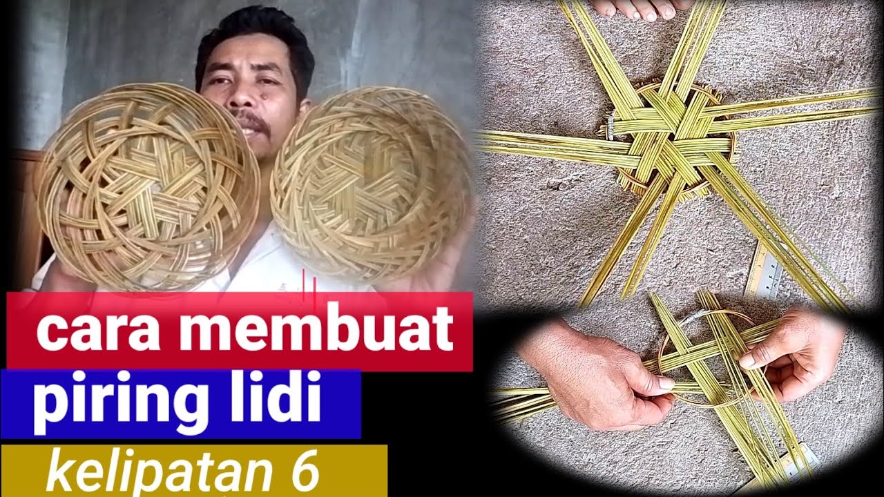 tutorial // cara membuat piring lidi kelipatan 6