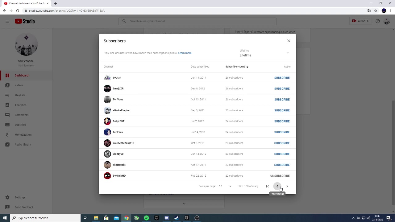 How to see your Youtube subscribers list NOVEMBER 2020 & Remove subscribers