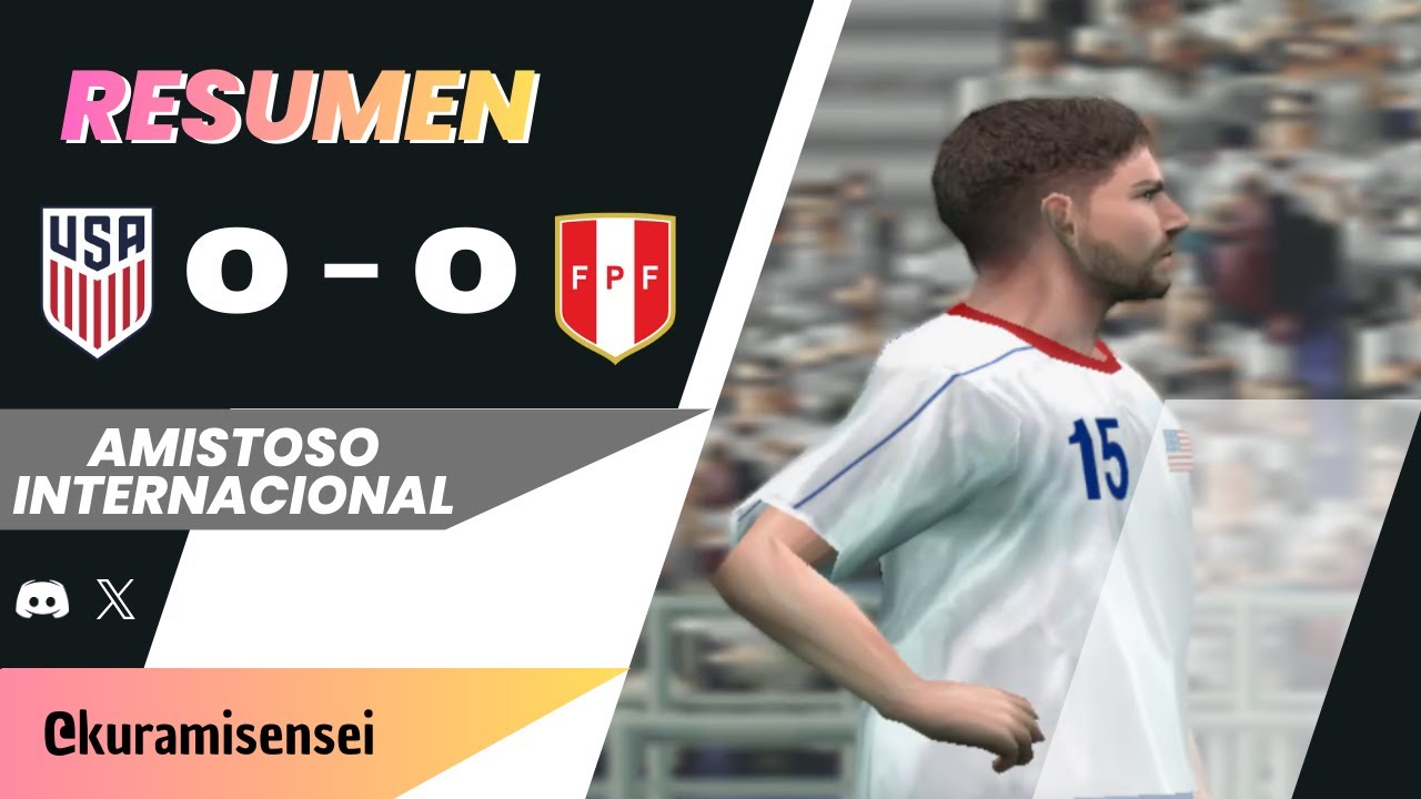 Estados Unidos Fue dominante del partido pero no logro el gol de la victoria... [ EE.UU 0 - 0 Peru ]