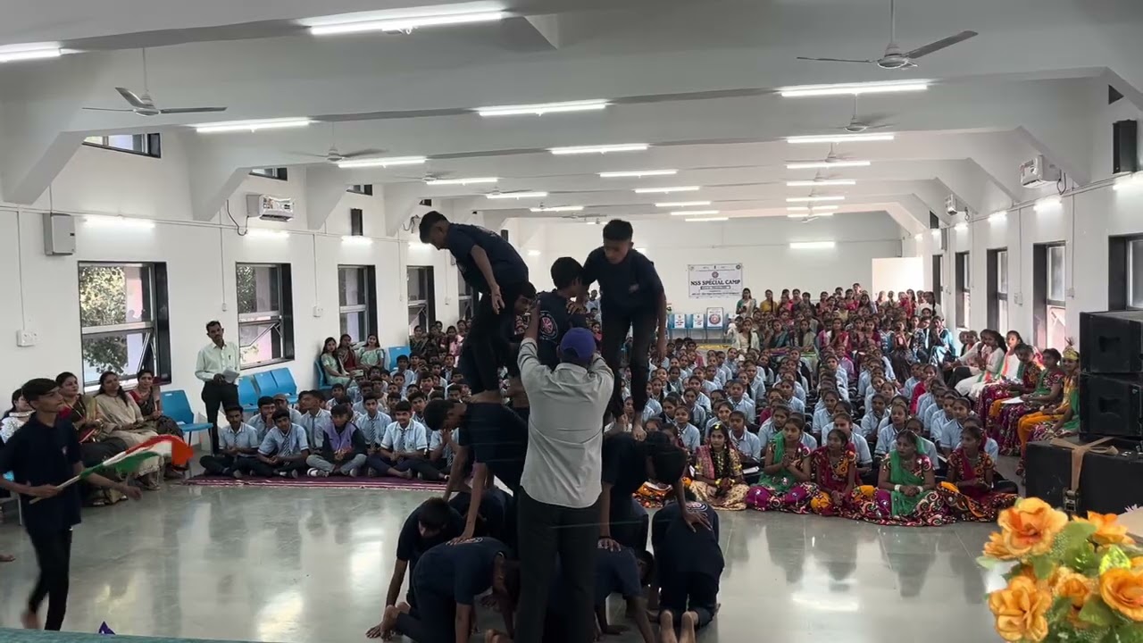 Pyramid perfomance by boys best group perfomance for annual day celebration in school