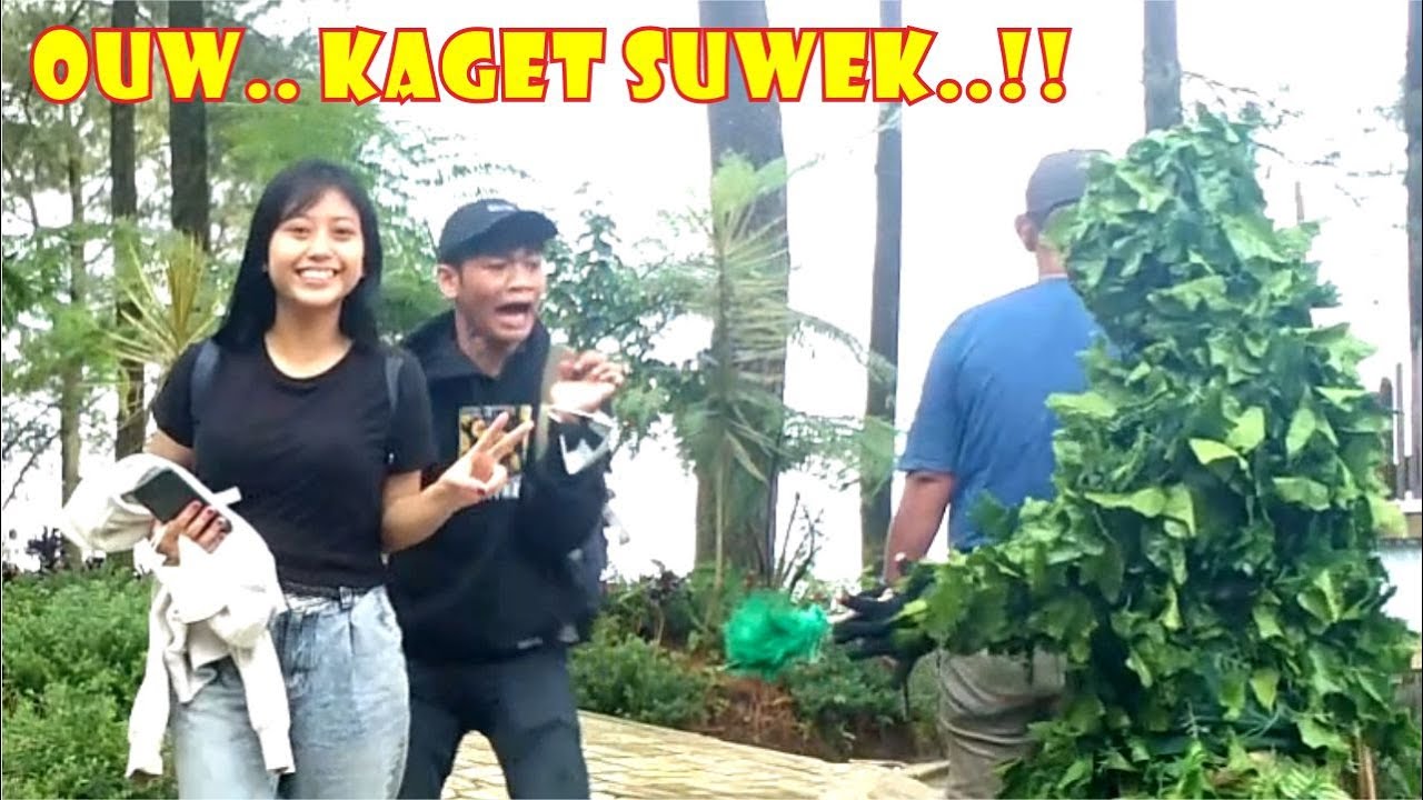 Bikin kaget bro..!! Bushman prank gila