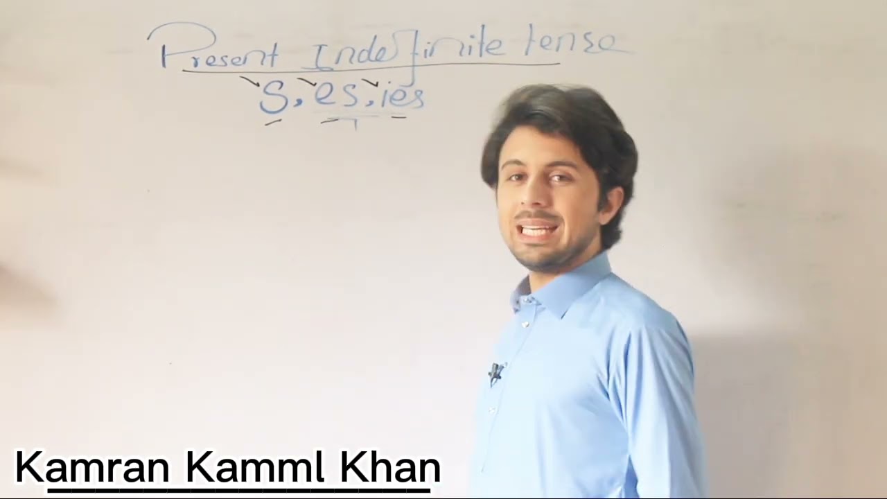 The use of s, es and ies in present Indefinite tense// English with Kamran Kamml Khan