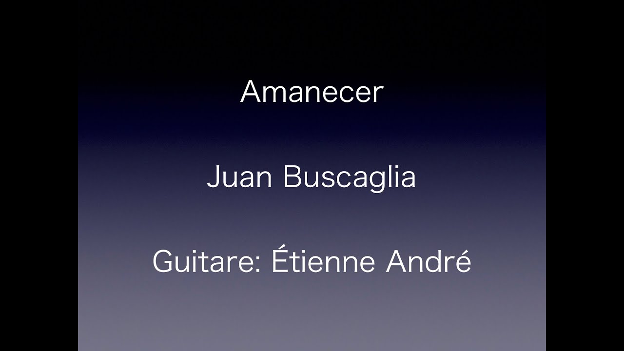 Juan Buscaglia - Amanecer