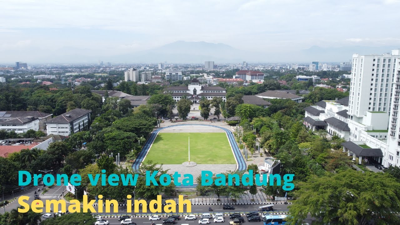 Pemandangan Kota Bandung dengan drone || Drone view Kota Bandung