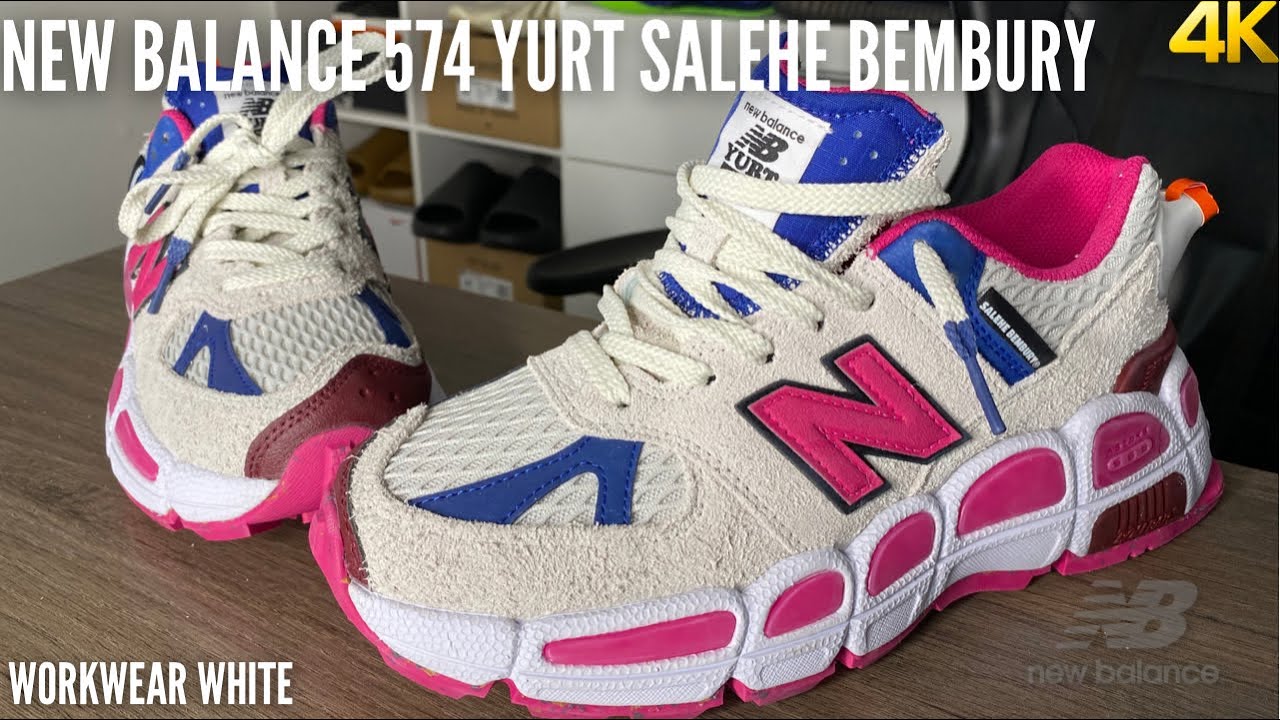Salehe Bembury New Balance 574 Yurt Workwear White On Feet Review
