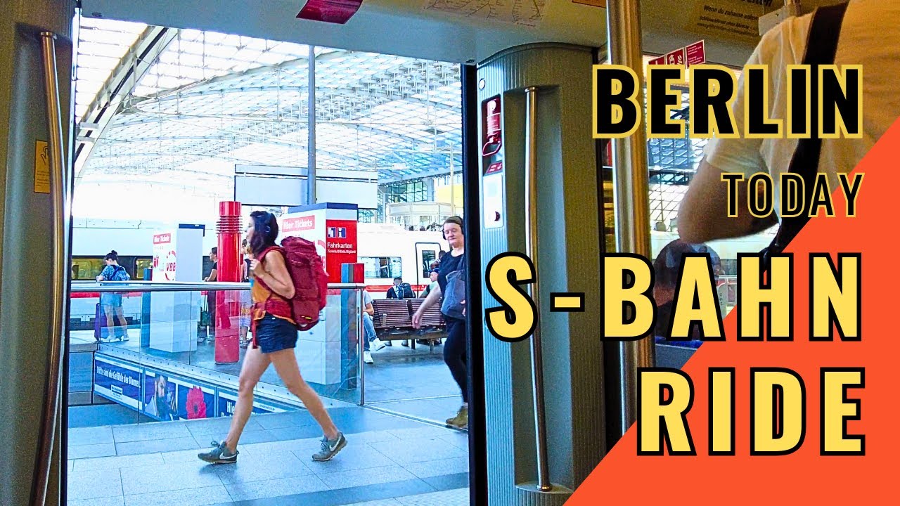 WALKING TOUR 🇩🇪 s bahn ride in Berlin. Friedrichstraße - Zoologischer Garten