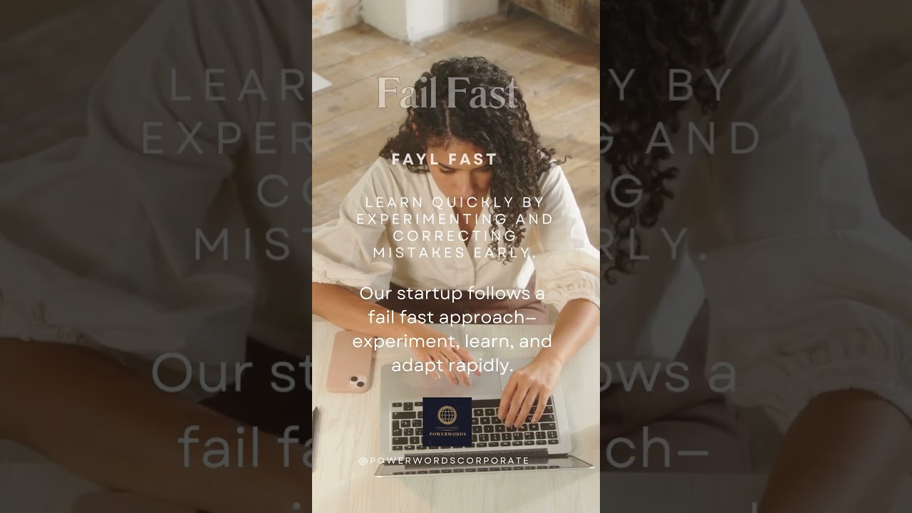 🔹 Corporate Jargon: Fail Fast