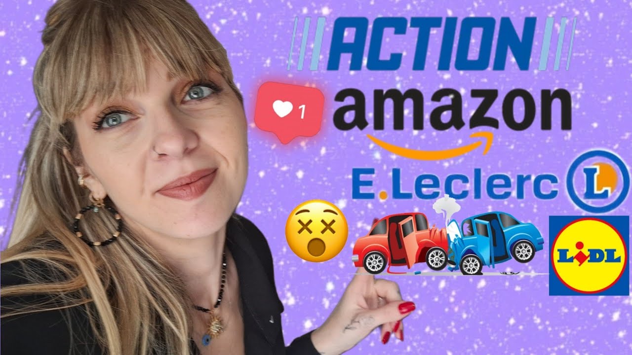 VLOG #252 : HAUL Action, Amaazon, Leclerc, Lidl, Accident, Nouveautés boutique •