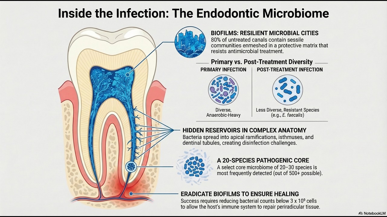 The Microbiology of Apical Periodontitis: Biofilms & Persistent Infections