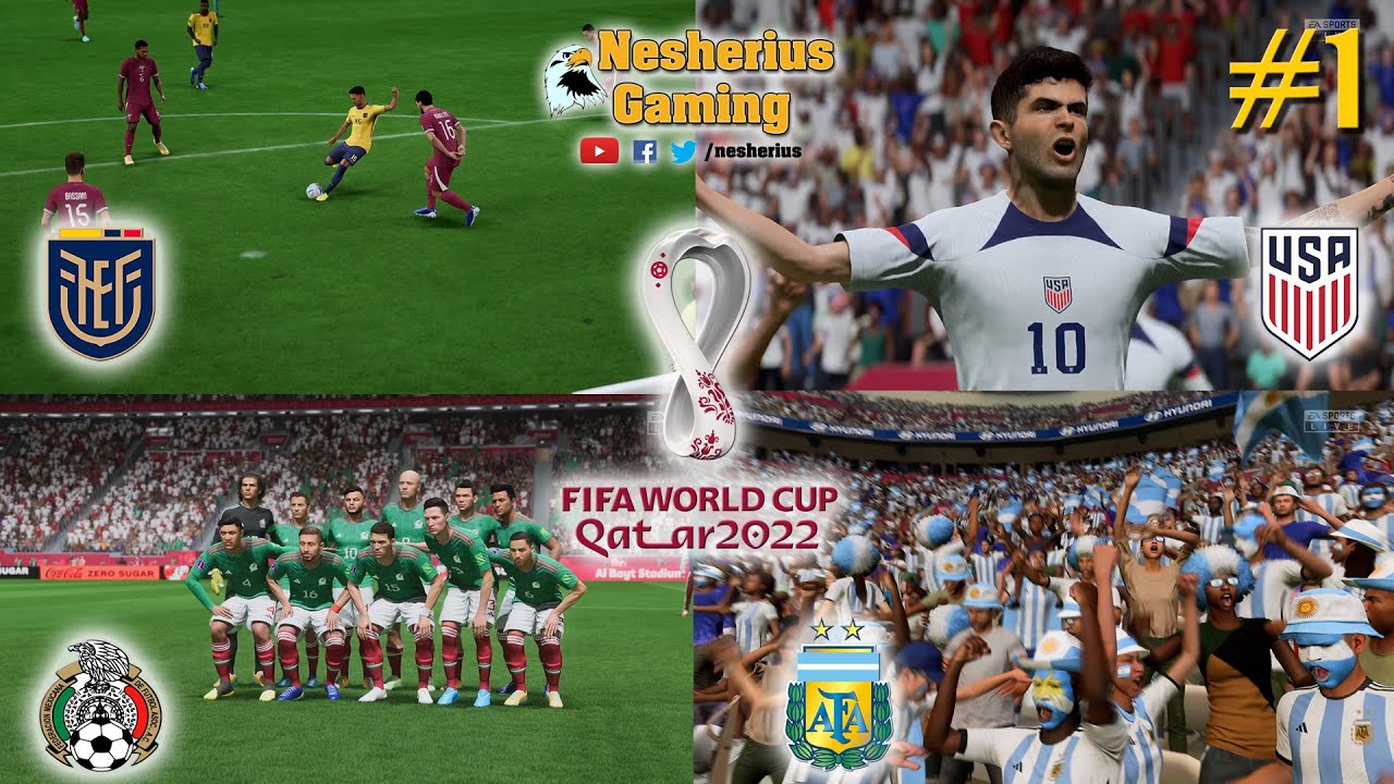 FIFA 23 - Mundial Qatar #1 - Fecha 1 Ecuador, EE.UU., Argentina y México