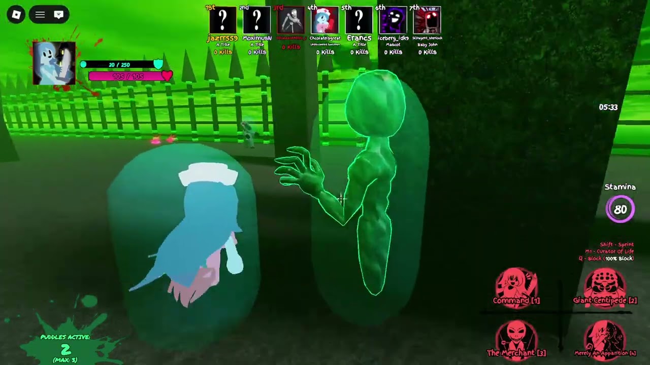 Ao oni and jacksplot7 encounter - fright fighters (+ spooky win)