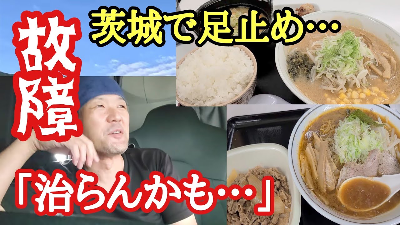 【長距離トラック】「治らんかも…」茨城で車両異常…ハルピンラーメンしか勝たん！これぞご褒美飯！【梓川SA下】【東部湯の丸SA下】【Japanese food】