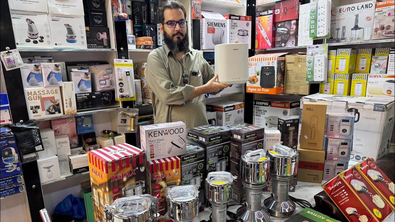 Aziz Bhai Brings New Electronics | Lot Electronics | Heavy Masala Grinder | Winter Electronics 