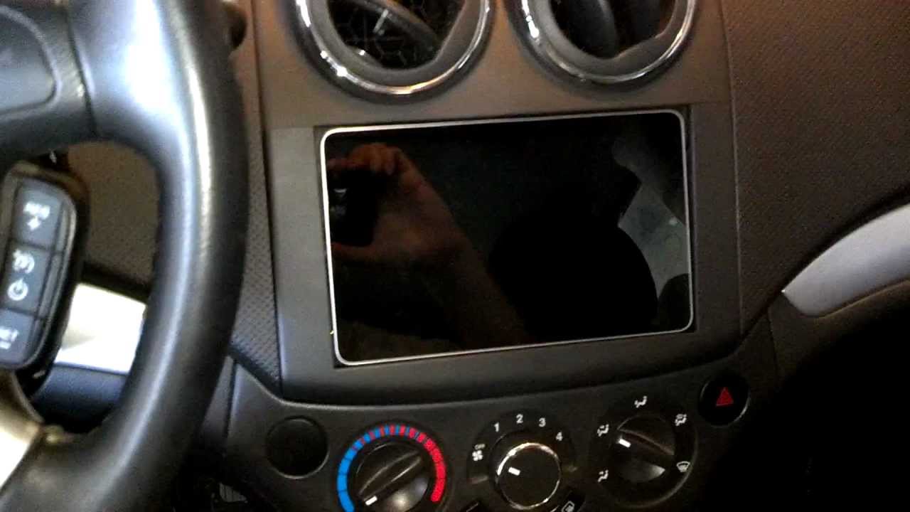Nexus 7 Tablet in Car Dash Stereo Chevy Aveo