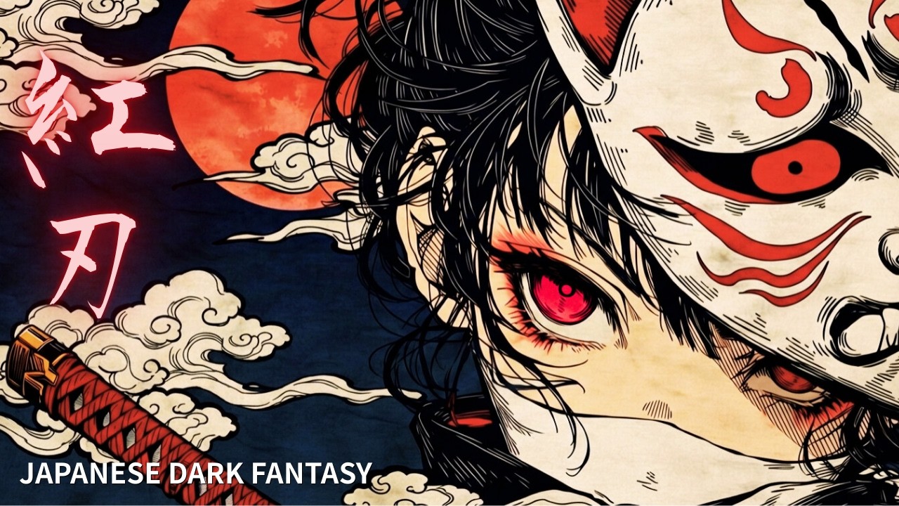 Crimson Blade (紅刃) - Intense Japanese Dark Fantasy [Deep Focus / Study BGM /2 Hours]