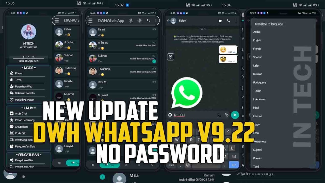 DWH WHATSAPP V9.40 TERBARU 2022 || DWH WA UPDATE FITUR LENGKAP -B0M CHAT -NO PW