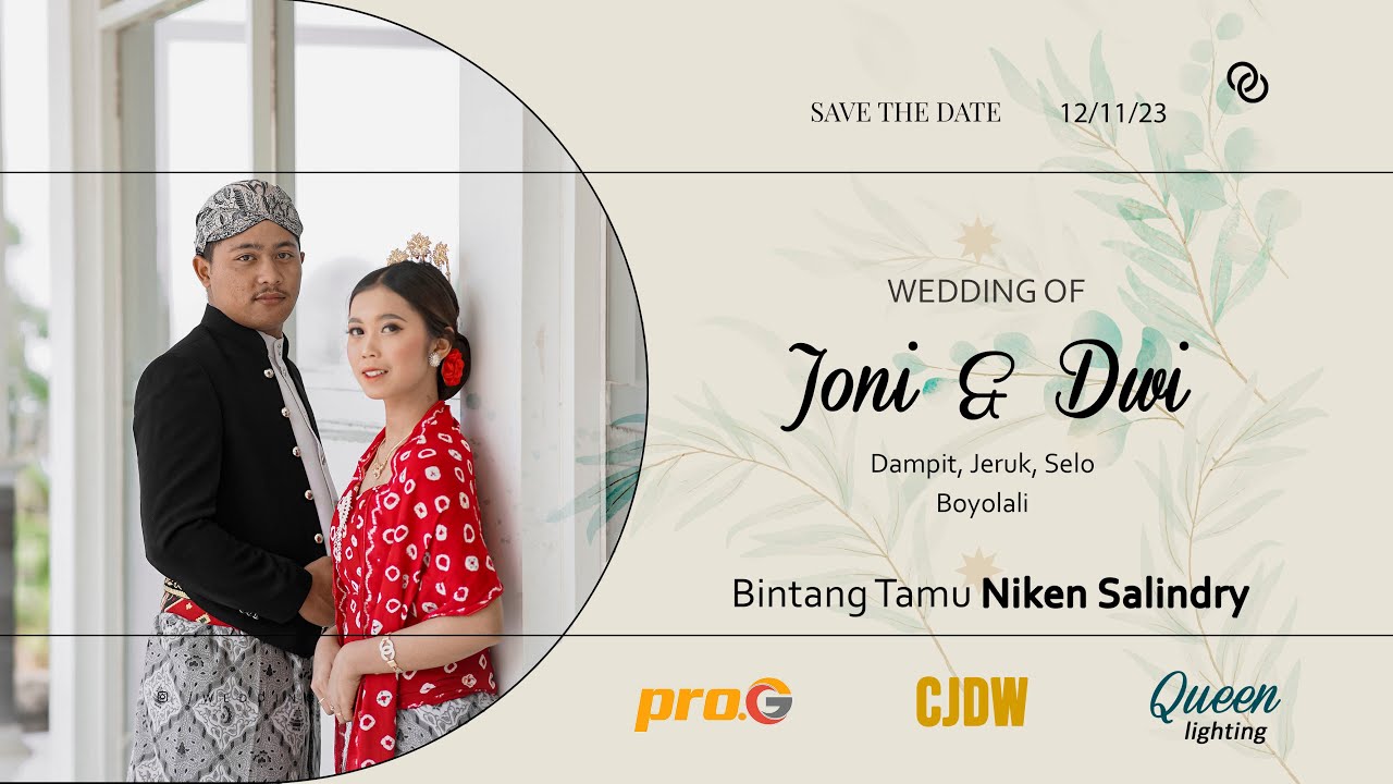 🔴 LIVE Wedding Ompol Pedhet Ngunduh Mantu CJDW & Niken Salindry