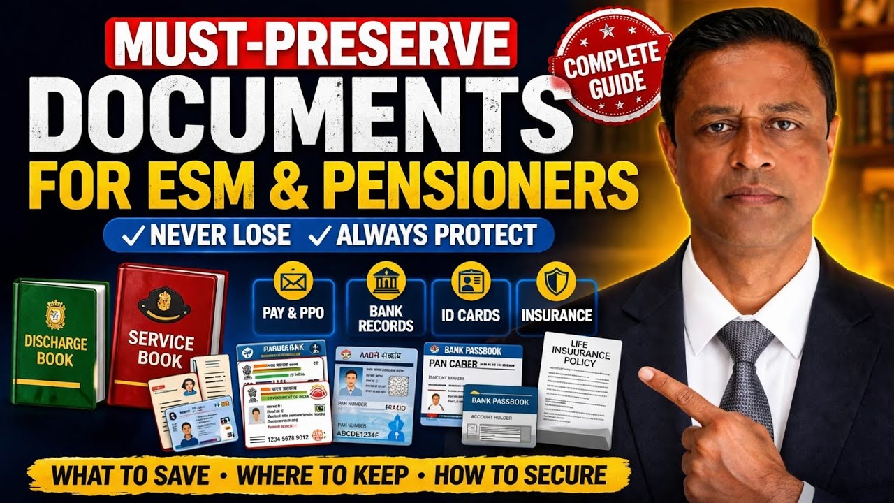 ESM & Pensioners MUST Keep These Documents ⚠️ | Pension Safety Guide 2026&rdquo;