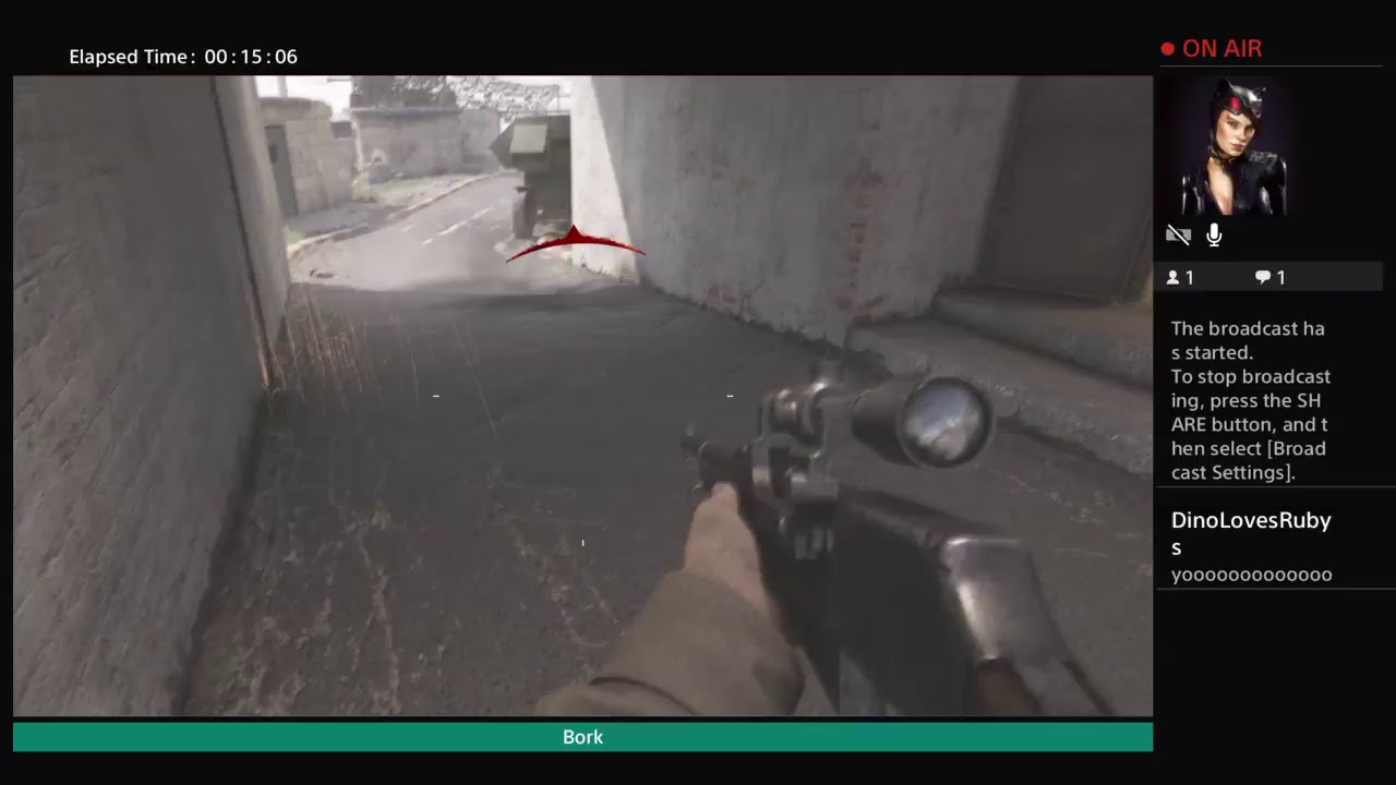 A silent  live stream