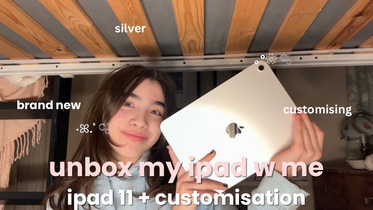 unbox the ipad 11 with me 𐙚˙⋆.˚ ᡣ𐭩 || unboxing, silver, customising 