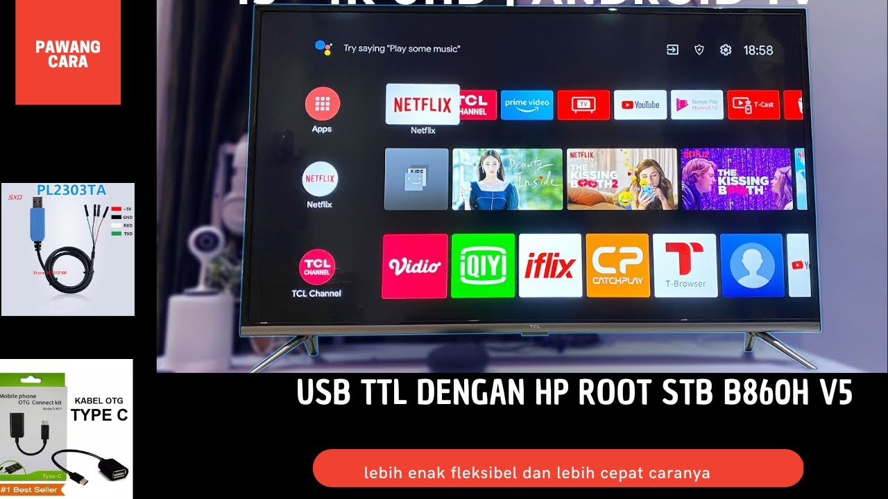 Cara Flash STB B860H dengan menggunakan USB TTL  P2303  dengan HP tanpa PC no driver tanpa ribet